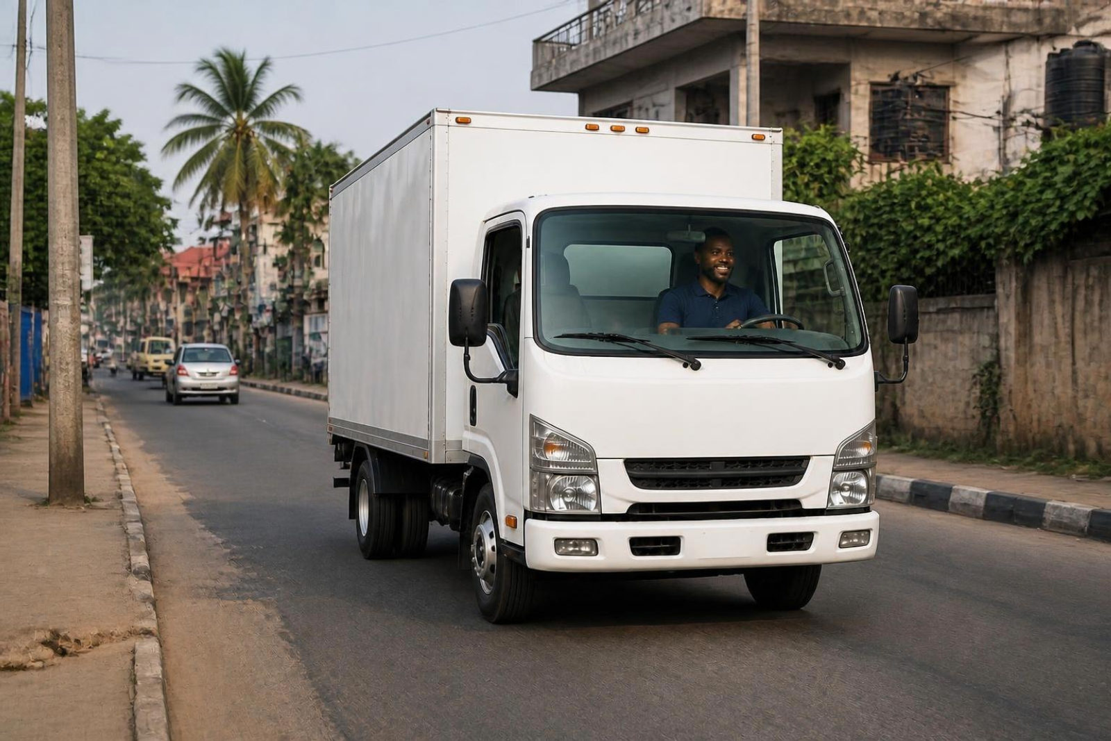 Driver delivering with MoveQuicka